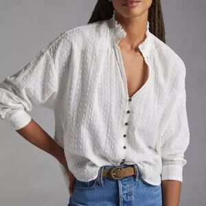 ANTHROPOLOGIE NWT TAVI Buttondown Blouse XL